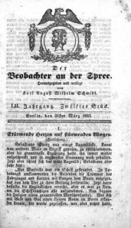 12. Stück, 21. März 1853