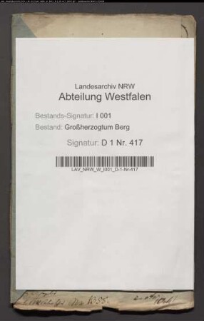 Deckers Kötterei im Kirchspiel Alverskirchen