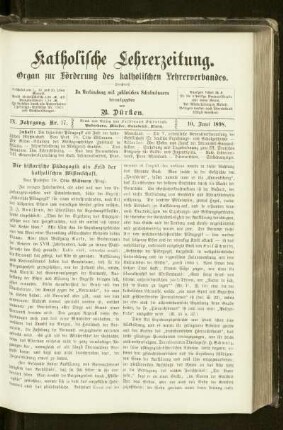 ¬Die¬ historische Pädagogik als Feld der katholischen Wissenschaft