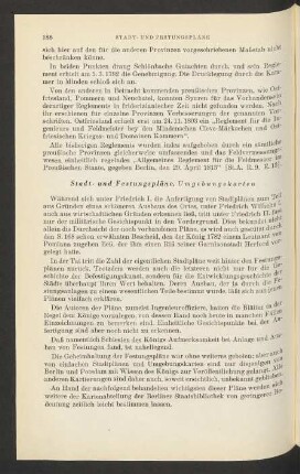 Stadt- und Festungspläne, Umgebungskarten