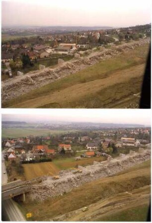 Abbruch des alten Aichelbergviadukts