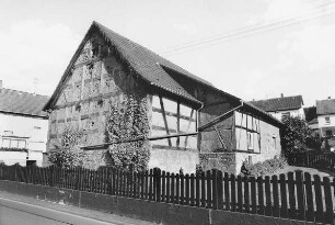 Scheune, Fachwerk; Linsengericht, Dorfstraße 32