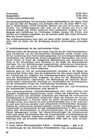 3. Ausbildungsmängel bei der uniformierten Polizei