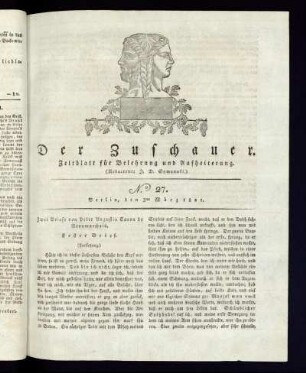 No. 27 - 3. März 1821