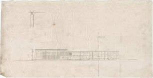 Schneider - Esleben, Paul; Hannover, Messegelände; Ausstellungspavillon und Turm für die Mannesmann AG - Messehalle (Ansicht)