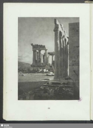 Nordostecke, im Hintergrunde Parthenon und Hymettos