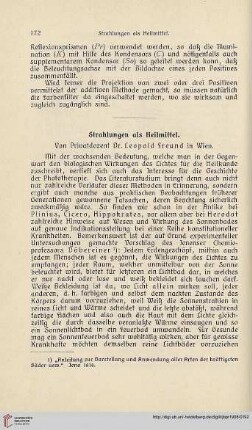 22: Strahlungen als Heilmittel