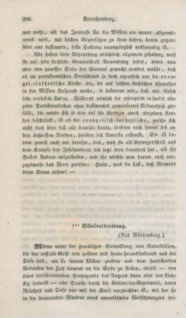 316-318 Korrespondenz : Bibelverbreitung