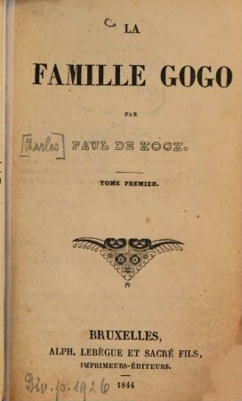 La famille Gogo, 1