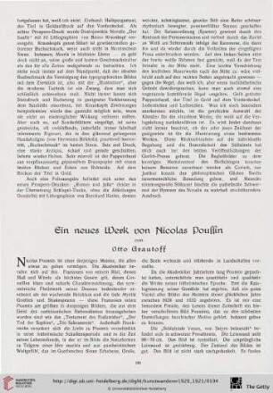 2: Ein neues Werk von Nicolas Poussin
