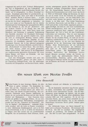 2: Ein neues Werk von Nicolas Poussin