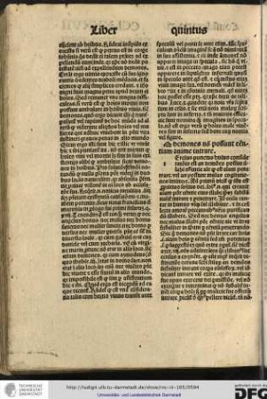 [T]ertius punctus huius considerationis est an demones possint illabi essentie anime quod est animam penetrare...