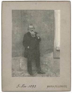 Fotografie von Johannes Brahms (1833-1897)