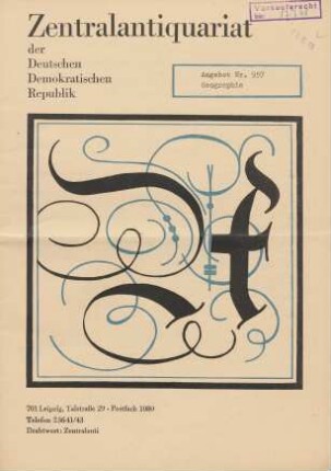Nr. 957: Geographie