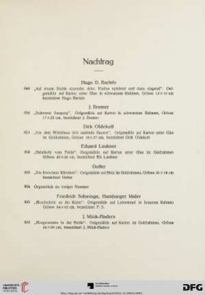 Nachtrag (Nr. 649-656)