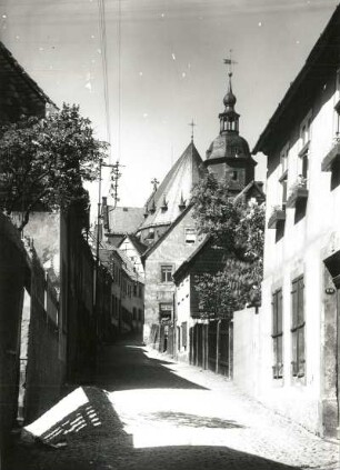 Penig, Blick auf die Stadtkirche : Penig. Blick gegen die Stadtkirche Unser Lieben Frauen von Osten