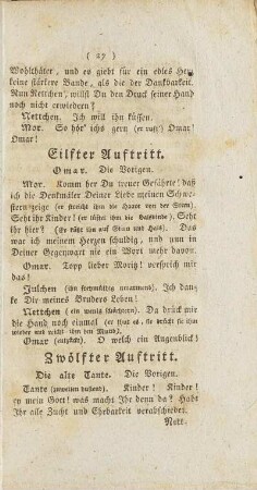 Eilfter Auftritt
