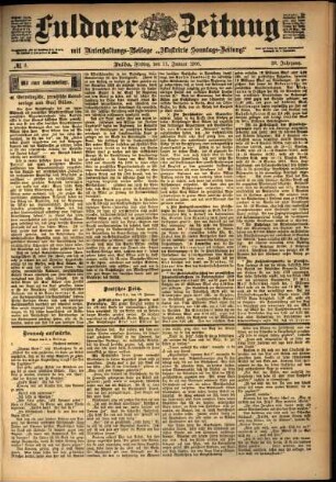Ausgabe vom Freitag, den 11. Januar 1901.