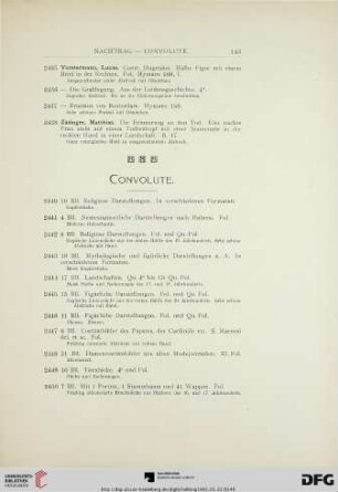 Convolute (Nr. 2440-2453)