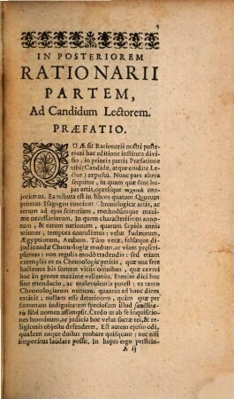Rationarium temporum : in partes duas libros tredecim distributum. 2. - 241 S.