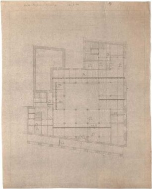 Billing, Hermann; Karlsruhe, Friedrichsplatz 12; Badische Bank, Umbau - Erdgeschossdecke (Grundriss)