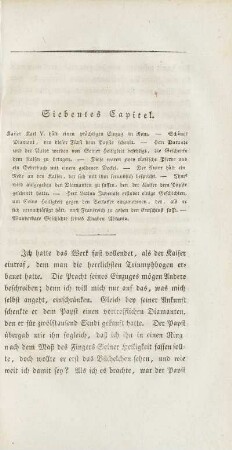 Siebentes Capitel