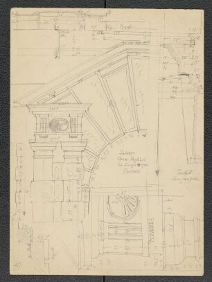 Palazzo Pagliari zu Cremona, Portal (Ausschnitt), Laubfries