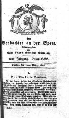 11. Stueck, 18. Maerz 1822