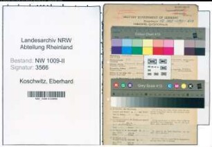 Entnazifizierung Eberhard Koschwitz , geb. 08.09.1913 (Lehrer)