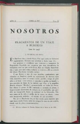 Fragmentos de un viaje a Burdeos (año de 1919)