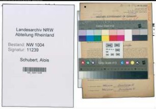 Entnazifizierung Alois Schubert , geb. 19.11.1899 (Lokfuehrer)