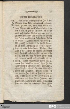 Zwote Unterredung.