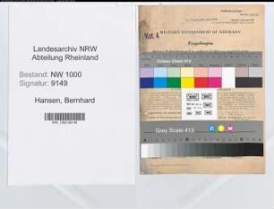 Entnazifizierung Bernhard Hansen, geb. 29.03.1882 (Krankenpfleger)