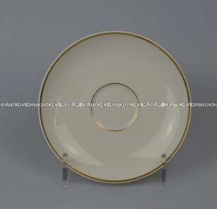 Speise- und Kaffeeservice aus dem Bankhaus Sal. Oppenheim - Untertasse, Modell "Royal Gold"