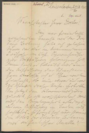 Brief an B. Schott's Söhne : 20.12.1895