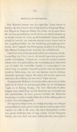 Bestuur en bevolking