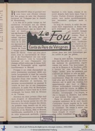 Le Fou. Conte du Pays de Valognes.