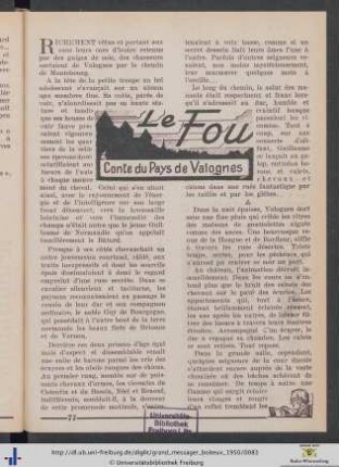 Le Fou. Conte du Pays de Valognes.