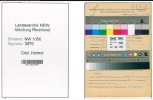 Entnazifizierung Helmut Graf , geb. 02.07.1914 ()