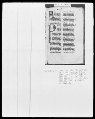 Ambrosius, Commentarii in epistulas Pauli und anderes — Initiale P (aulus) und A (liam), Folio 98 recto