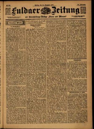 Zweite Ausgabe vom Freitag, den 24. Dezember 1897.