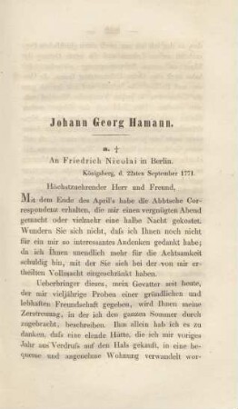 Johann Georg Hamann