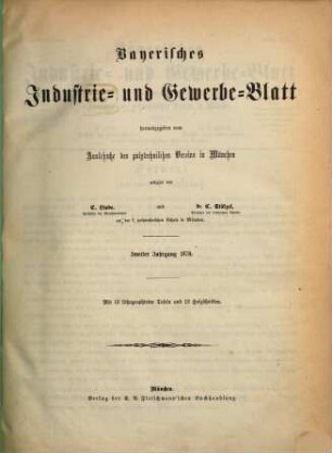Bayerisches Industrie- und Gewerbeblatt. 2, 2. 1870