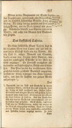 Das Lustschloß Caserta