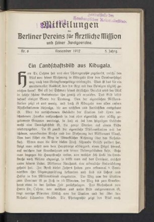 Nr. 6. November 1912