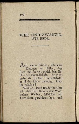 Vier und zwanzigste Rede
