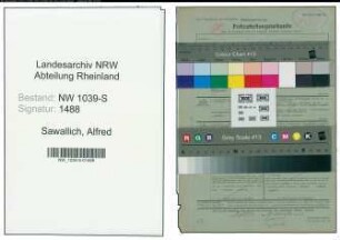 Entnazifizierung Alfred Sawallich , geb. 12.08.1883 (Vermessungsrat)
