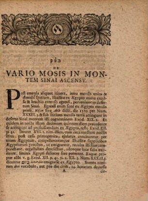 Disputatio Philologica De Vario Mosis In Montem Sinai Ascensu : Ad Illustranda Nonnulla Pentateuchi Loca
