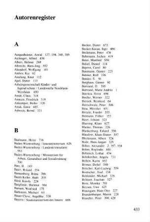 433-442, Autorenregister