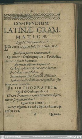 Quid est Grammatica